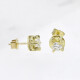 Caravanas En Oro 18K Y Brillantes Caravanas En Oro 18K Y Brillantes