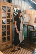Vestido Amut NEGRO Y CRUDO