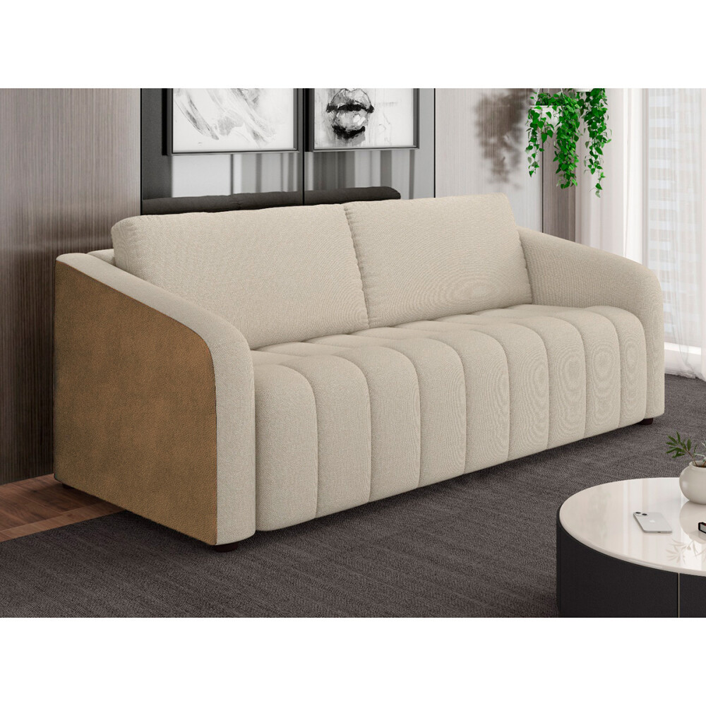 SILLÓN SIDNEY 3 CUERPOS COLOR ARENA Sillón Sidney 3 Cuerpos Color Arena