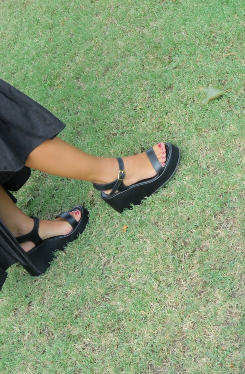 Sandalia Elegante Sport - Negro 