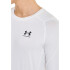 UA HG Armour Comp LS-WHT WHT-100
