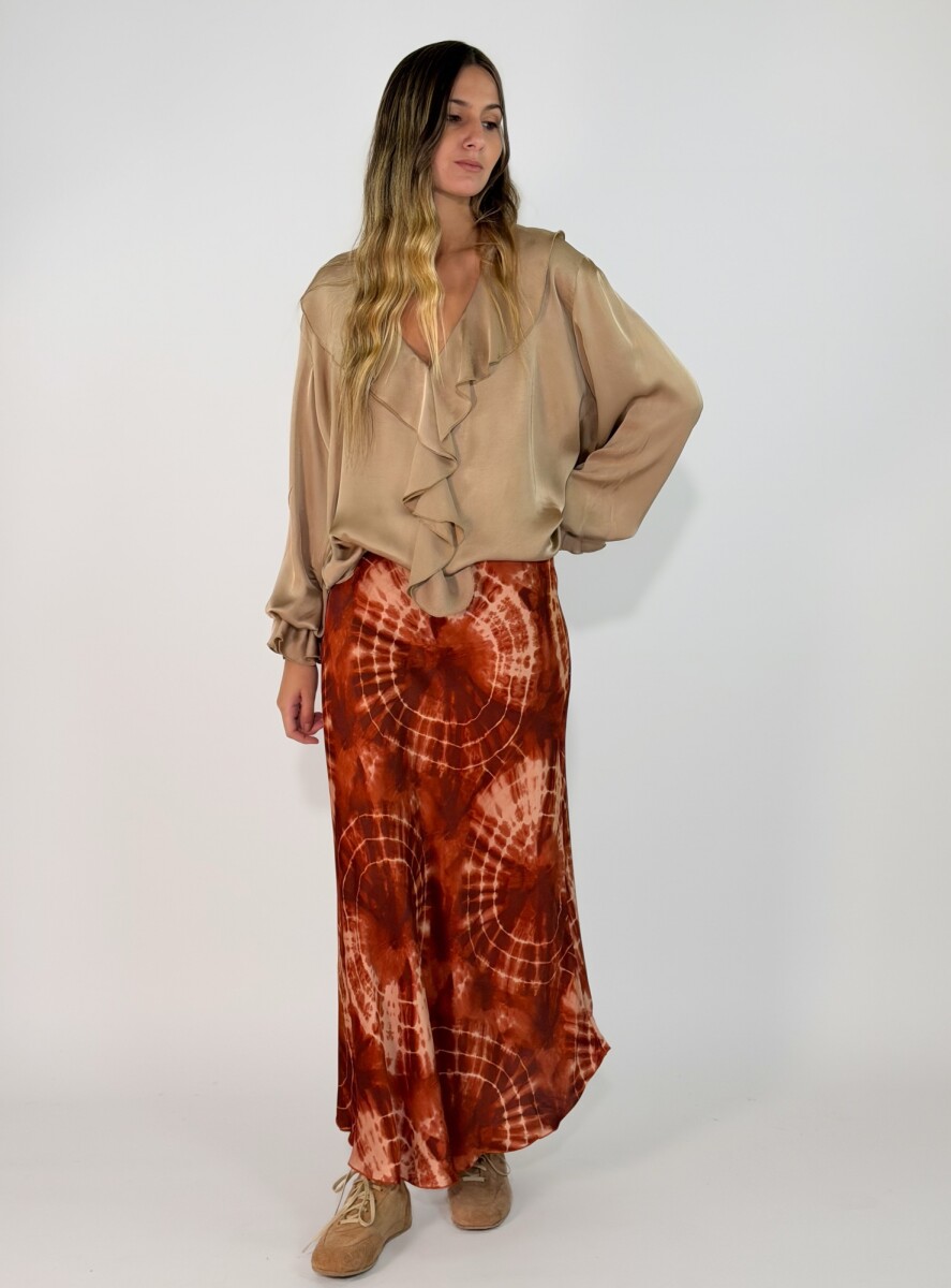 POLLERA CALISTA - LADRILLO 