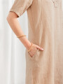Vestido Cinzia Taupe / Mink / Vison