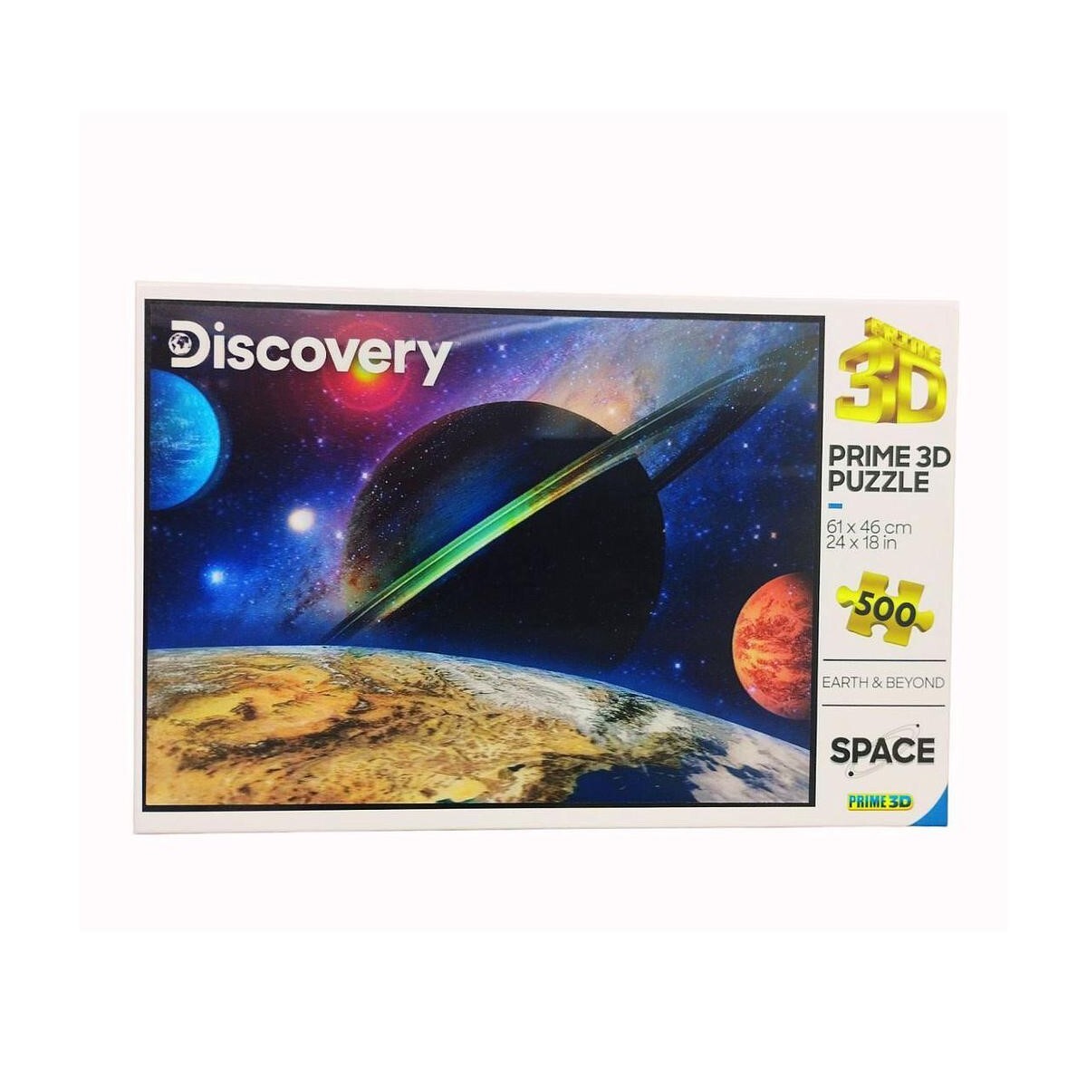Puzzle Discovery 500 Pzs 3D Tierra y Luna 
