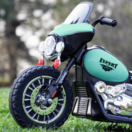 Moto A Batería Triciclo C/ Reversa Luz Sonido Música Verde