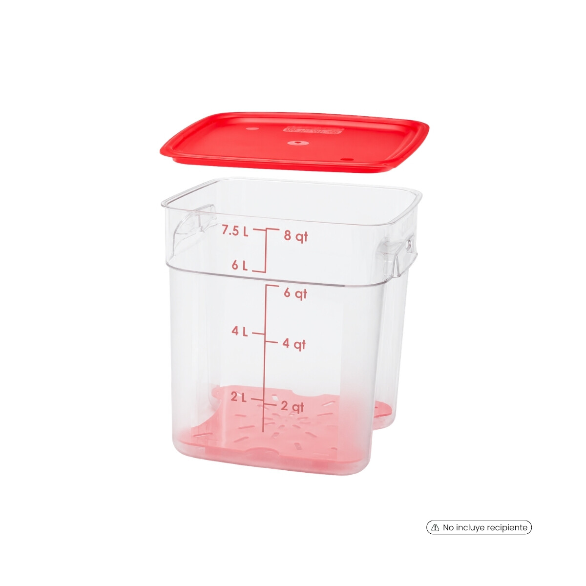 Tapa para Recipiente Cuadrado FreshPro 7.6 Litros 