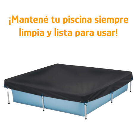 Cobertor P/Piscina Cuadrado 1500L y 2000L 2,19x2,19m PVC Azul
