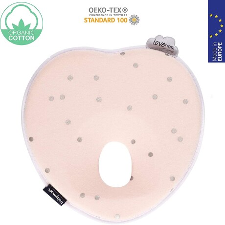 Almohada corazón (protector de cabeza) rosa