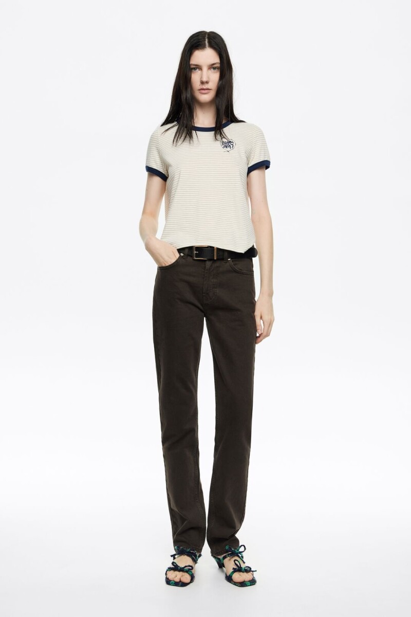 DENIM AJUSTADO Marron