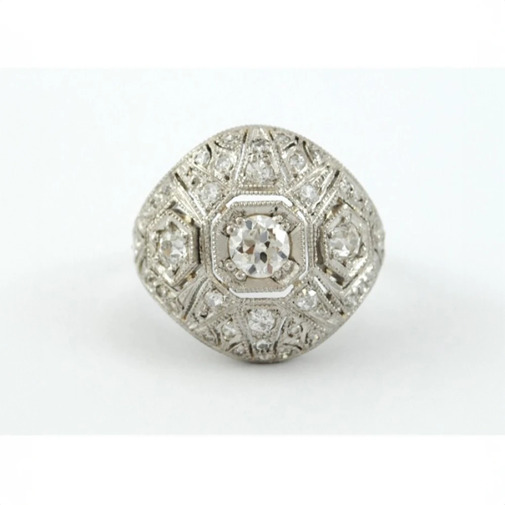 Anillo De Platino Y Brillantes Anillo De Platino Y Brillantes