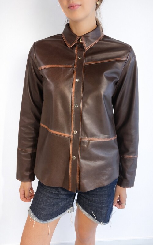 CAMISA RONCHAMPS MARRON