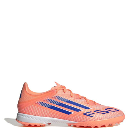 Championes de Fútbol 5 Infantiles Adidas F50 League Anaranjado - Azul