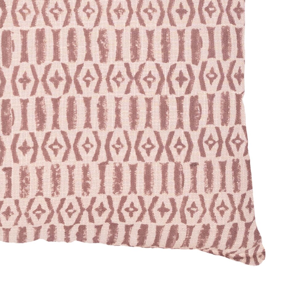 ALMOHADÓN CADIZ 45*45 ALGODON BEIGE/ROJO