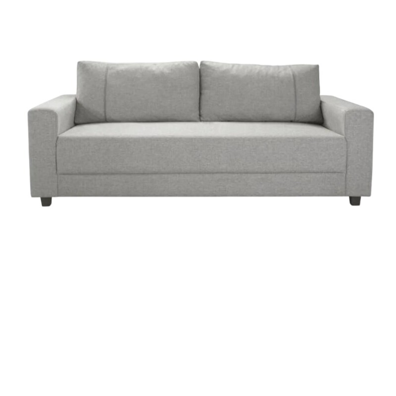SOFA 3 CUERPOS - TAPIZADO TELA TRAMADA CRUDA Y NEGRO SOFA 3 CUERPOS - TAPIZADO TELA TRAMADA CRUDA Y NEGRO
