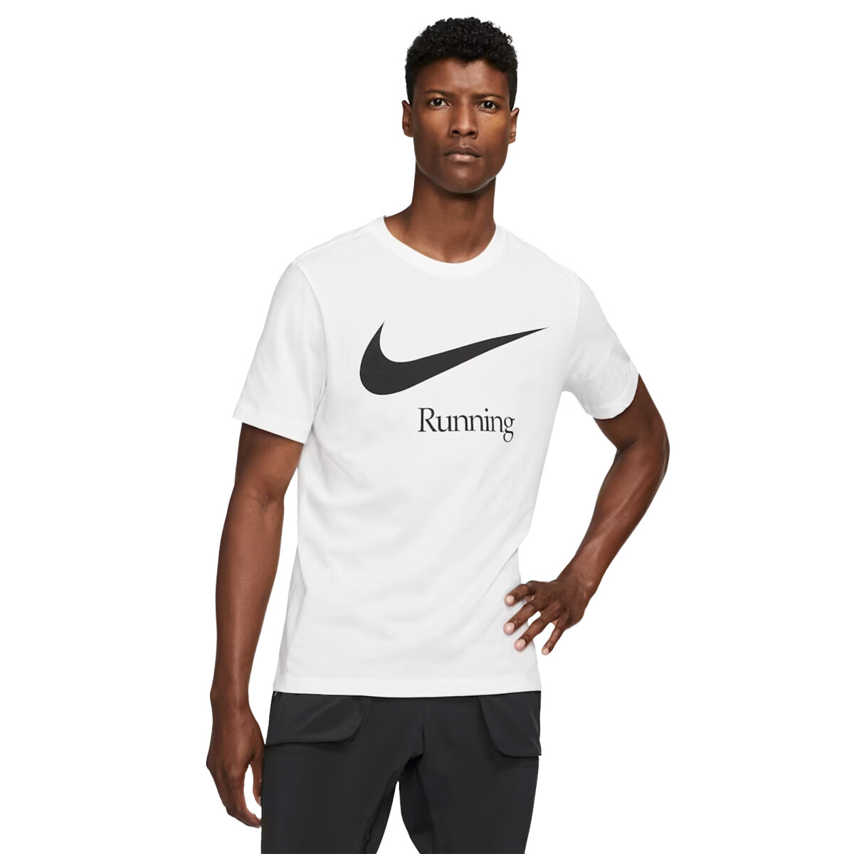 Remera Running Nike HBR FS de Hombre - DB5589-100 - Blanco 