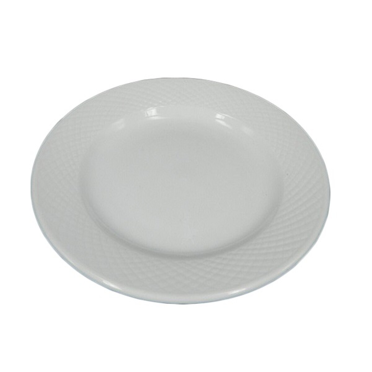 Plato llano blanco 17 cms. S-102 