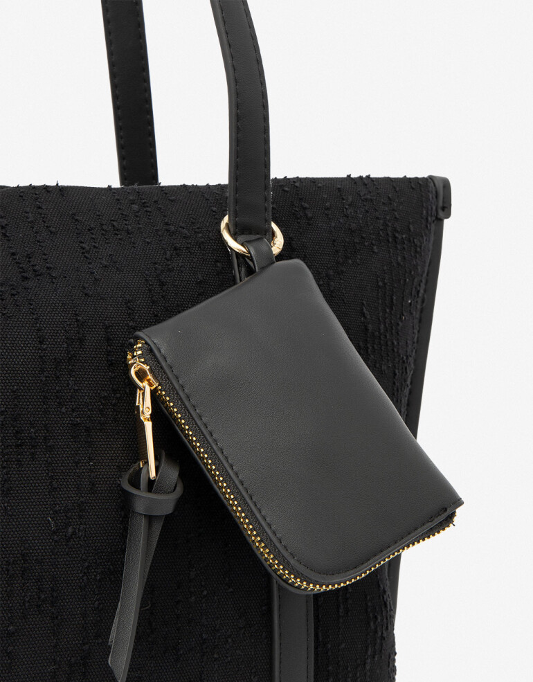 Shopper Shopper Efecto Texturada - Negro