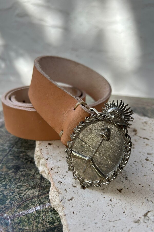 Escudo Belt Argentina Suela / Plateado