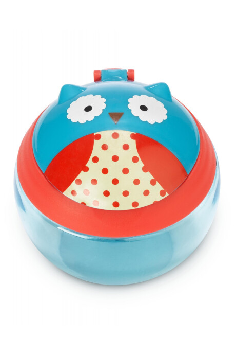 Tupper de snacks, diseño búho Sin color