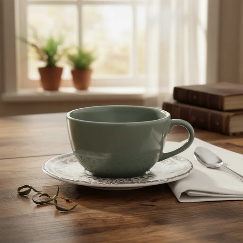 Taza te con plato Elo 220 ml OXFORD Taza te con plato Elo 220 ml OXFORD
