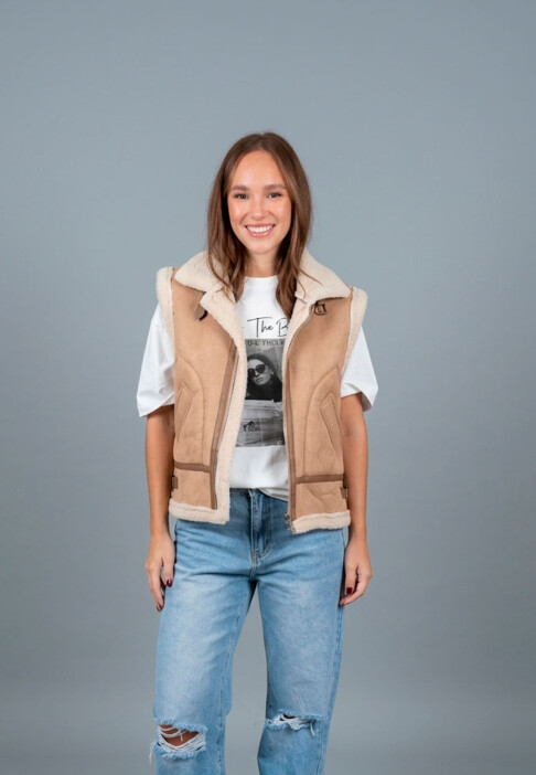CHALECO Beige