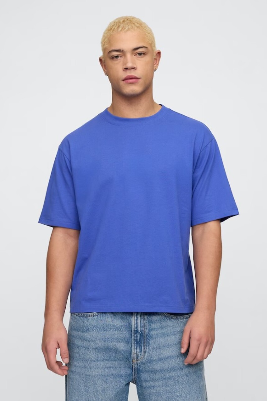 Remera Vintage Soft Hombre Dazzling Blue 183949Tc