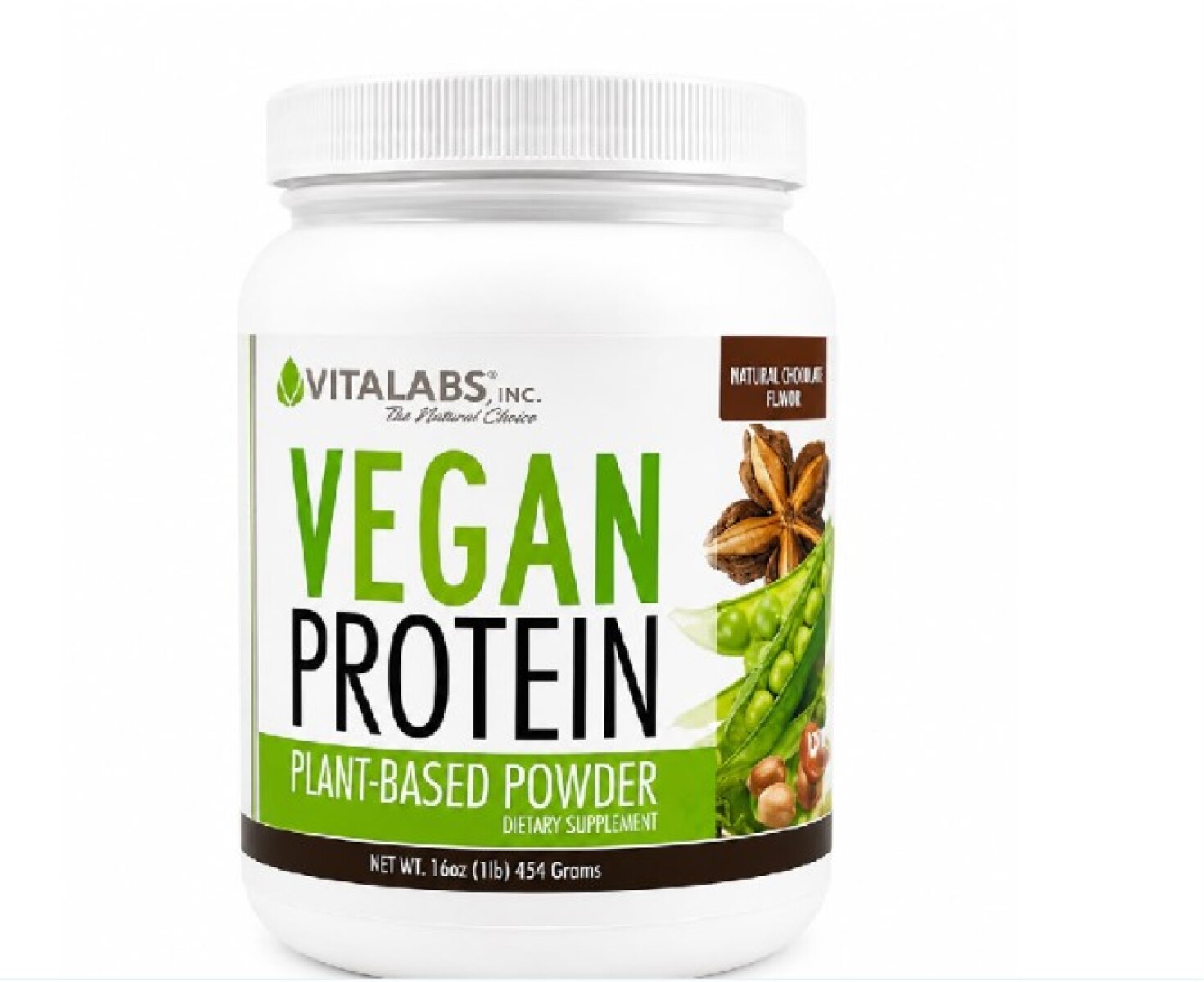 Vegan Protein 454g Vitalabs - Chocolate 