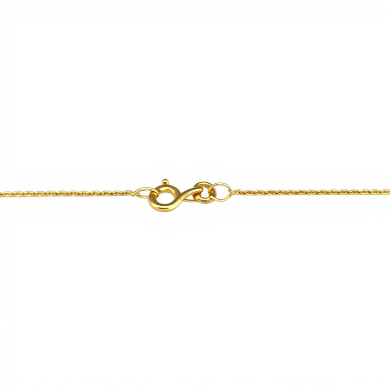 Cadena oro barbada fina-Oro bajo -Sin Piedra-CD8007 sinpiedra