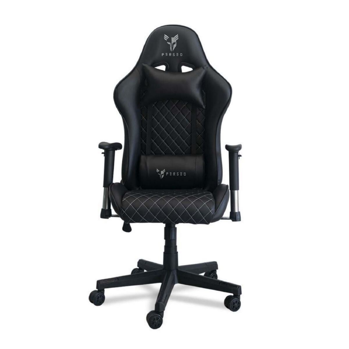 Silla Perseo Pegasus Negro / Plateado 