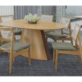 MESA DE COMEDOR OLIVIA ORGÁNICA COLOR NOGUEIRA Mesa De Comedor Olivia Orgánica Color Nogueira