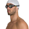 Lentes De Natación Espejados Entrenamiento Adultos Arena The One Mirror Goggles Plateado y Negro