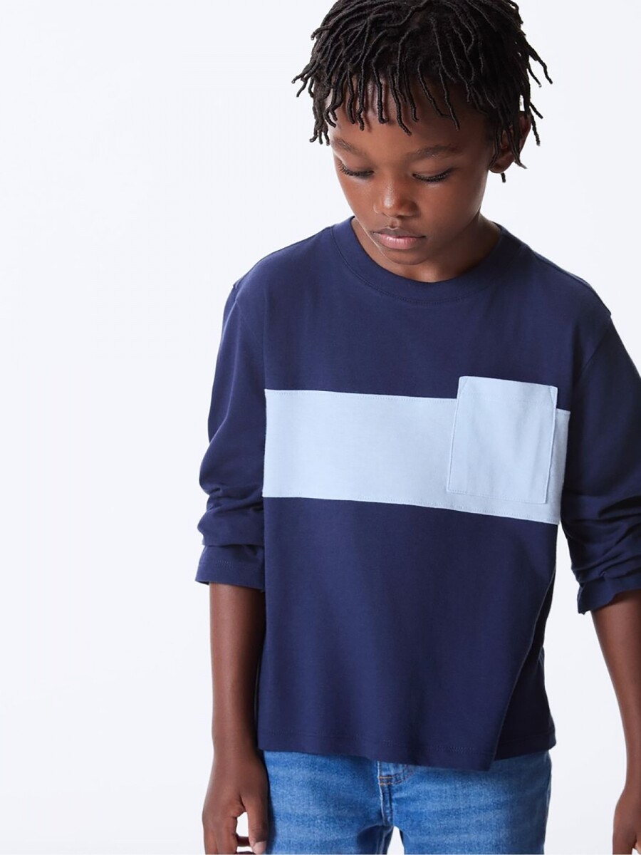 CAMISETA INFANTIL - AZUL 