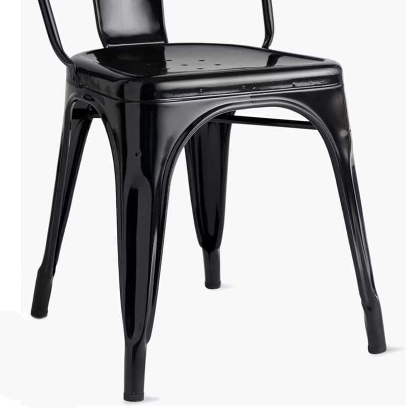 Silla Tolix metal NEGRO MATE