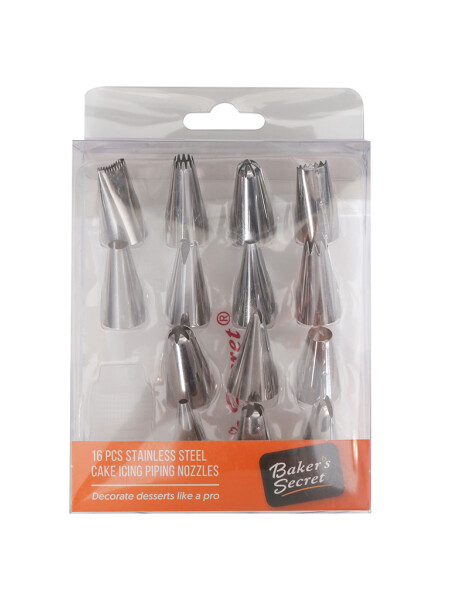 SET MANGA + 15 PICOS DECORACION PP/ACERO INOX. SET MANGA + 15 PICOS DECORACION PP/ACERO INOX.