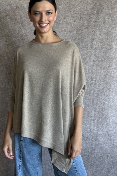 Remerón Sara Lanilla Beige melange