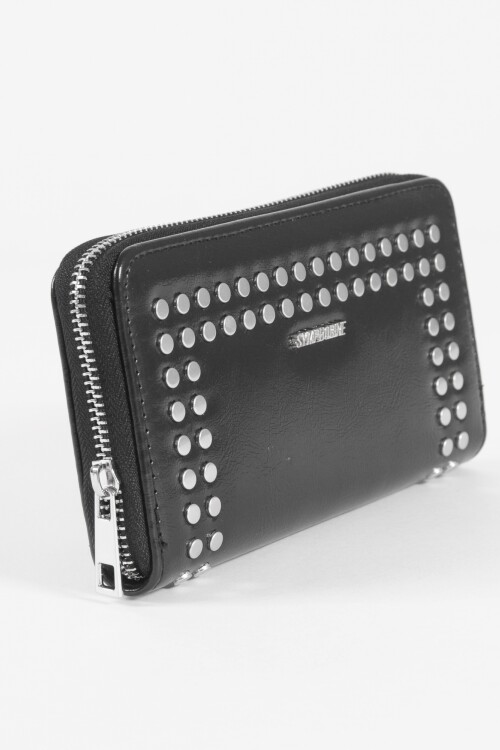 Billetera tachas negro