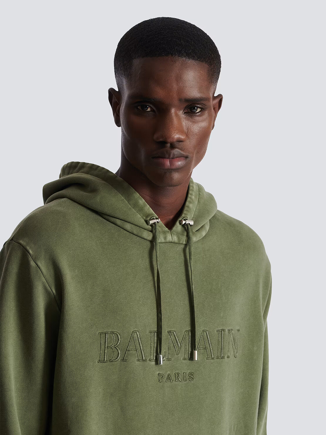 BALMAIN - HOODIE VINTAGE EMBROIDERED UIA