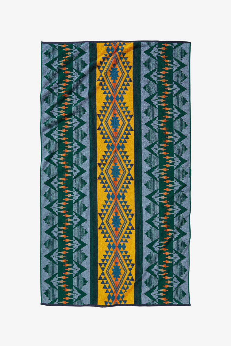 Toalla oversized Jacquard Verde