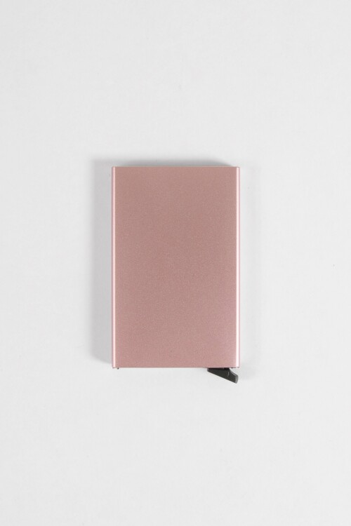 Tarjetero con bloqueo RFID rosa