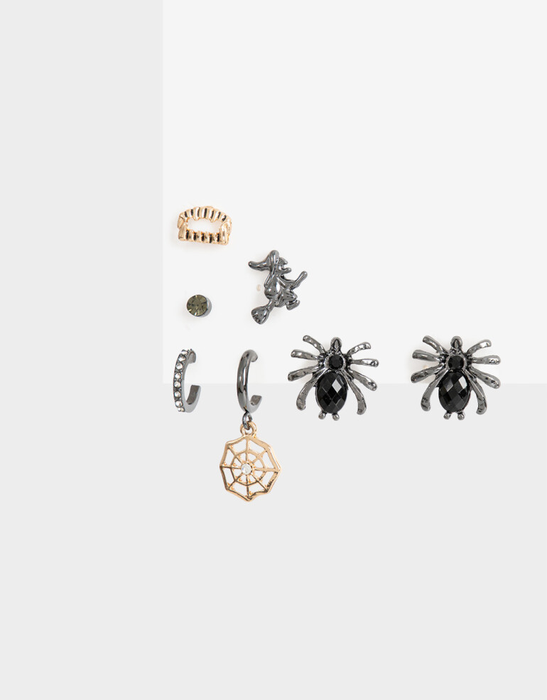 Aros Sets Halloween Set De Aros Halloween - Combinacion Multicolor