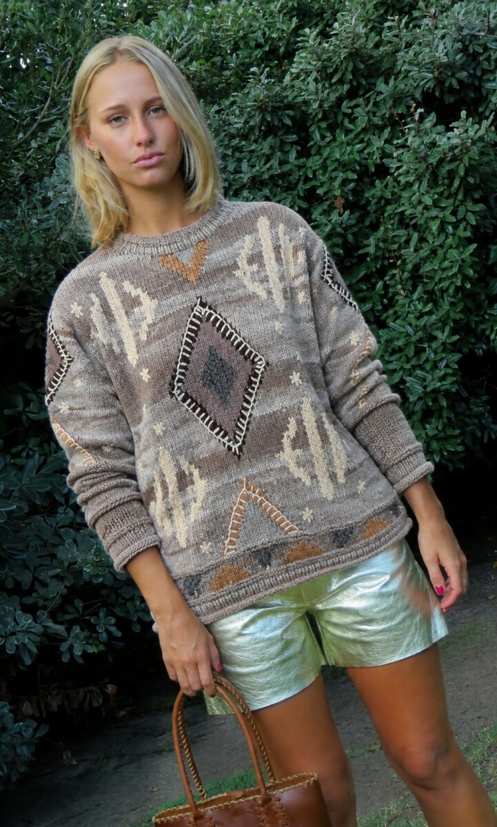 Sweater Gitano Lana - Base Topo Jaspeado 