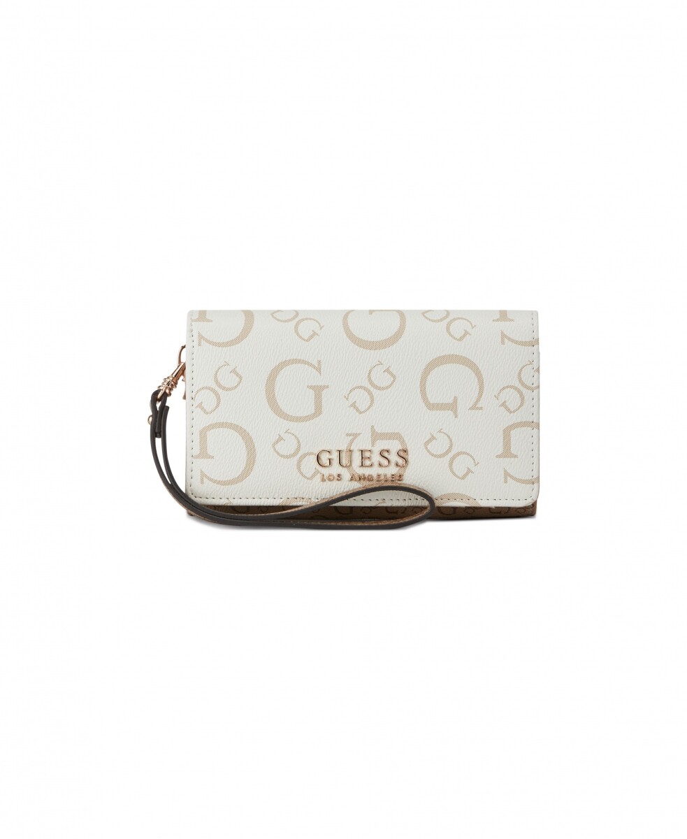Billetera Guess Factory Color Blanco multi BLANCO MARRON