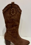 BOTA ALTA BRILLO Marron