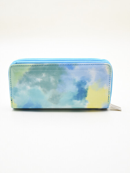 BILLETERA BATIK AZUL CLARO