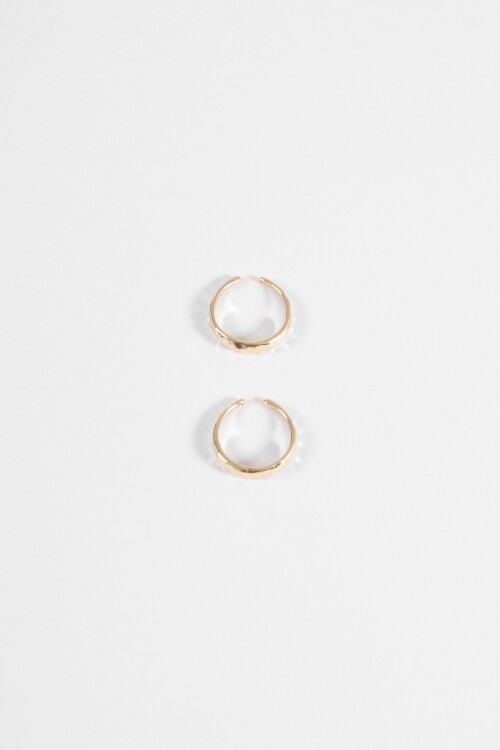 Anillo pie texture dorado