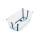 Bañito Plegable Flexi bath stokke Transparente / Azul