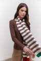 BUFANDA STRIPE NATURAL