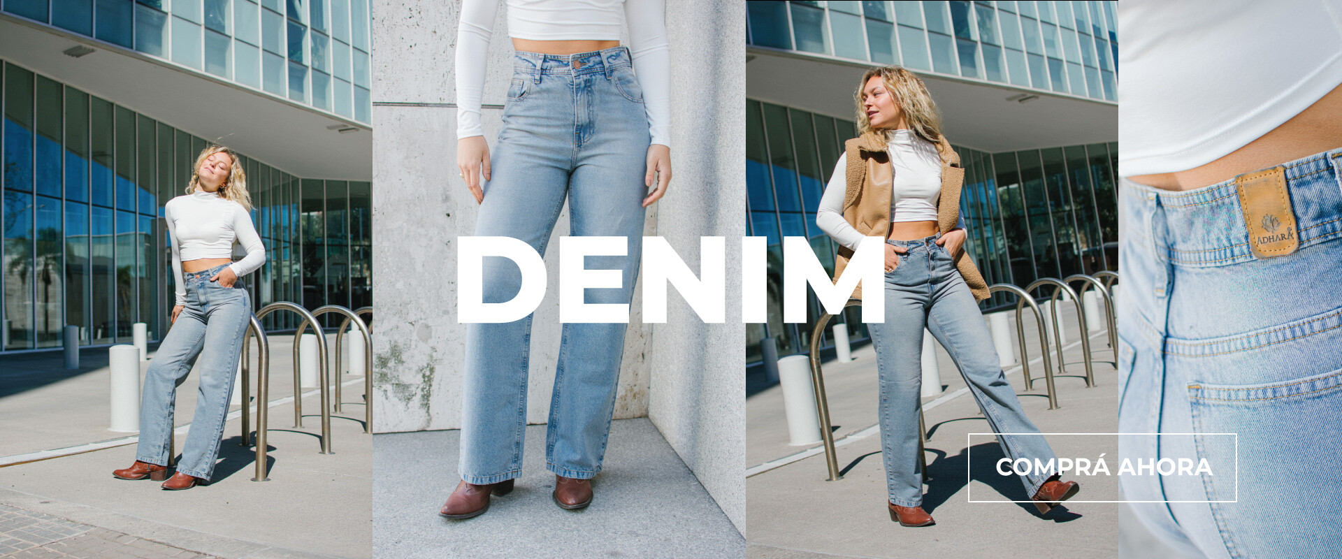 Jeans para mujer fabricados en Uruguay