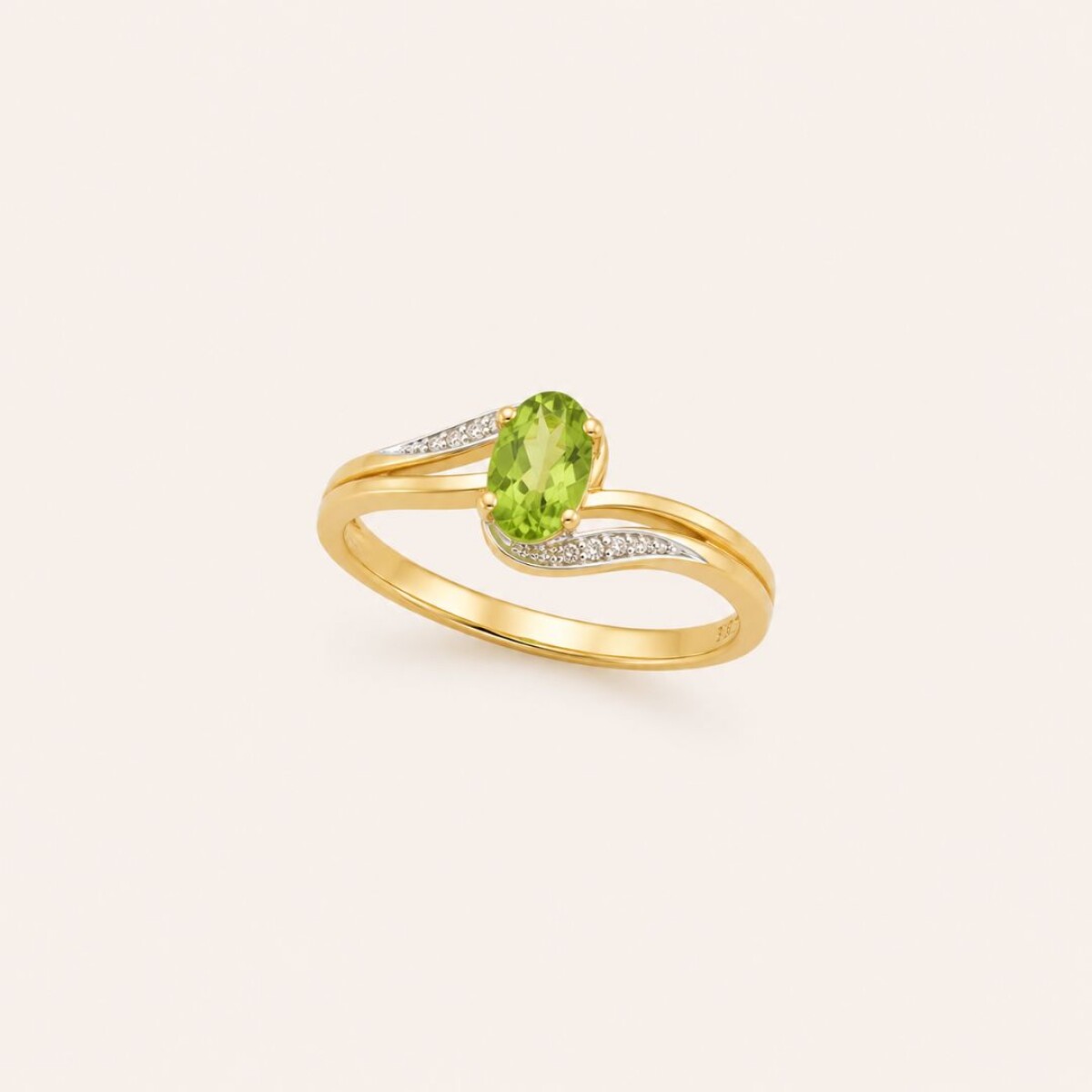 Anillo Princess Peridoto - Oro 9k 
