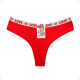 Tanga Colaless Love De Algodón Rojo